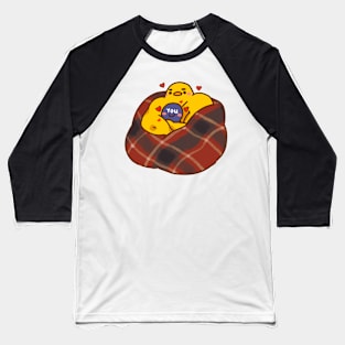 Buff Chick Blanket Cuddles Baseball T-Shirt